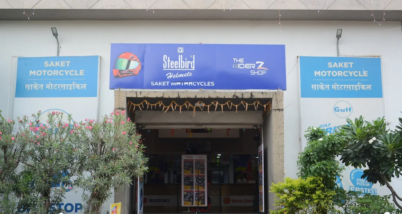 Saket Motorcycles store entrance